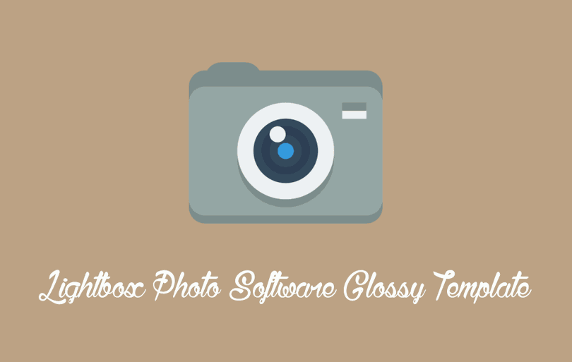 Lightbox Photo Software Glossy Template