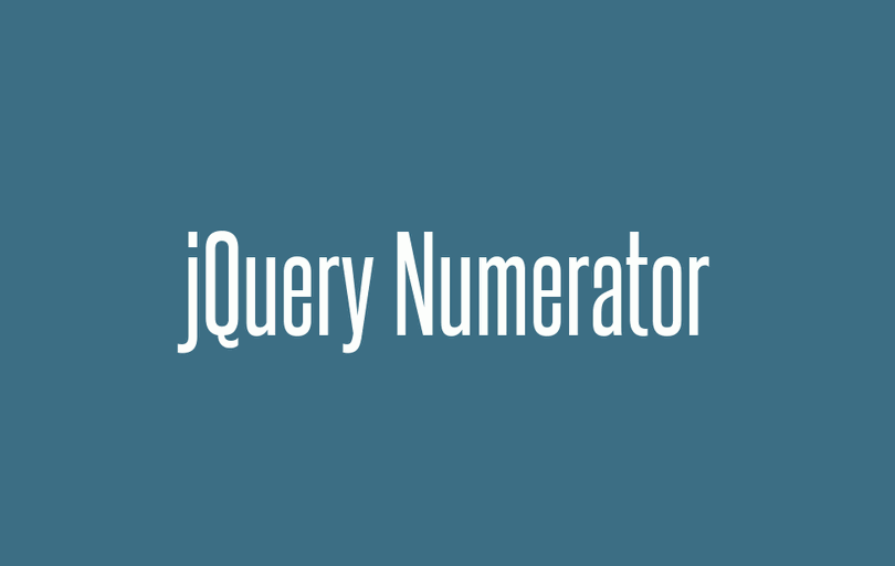 jQuery Numerator