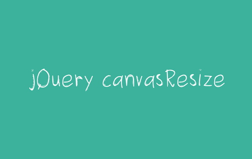 jQuery canvasResize