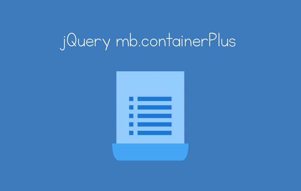 jQuery mb.containerPlus