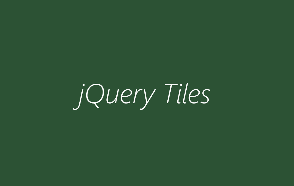 jQuery Tiles